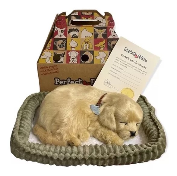 Perro de peluche que respira Golden Retriever de 25 CM 