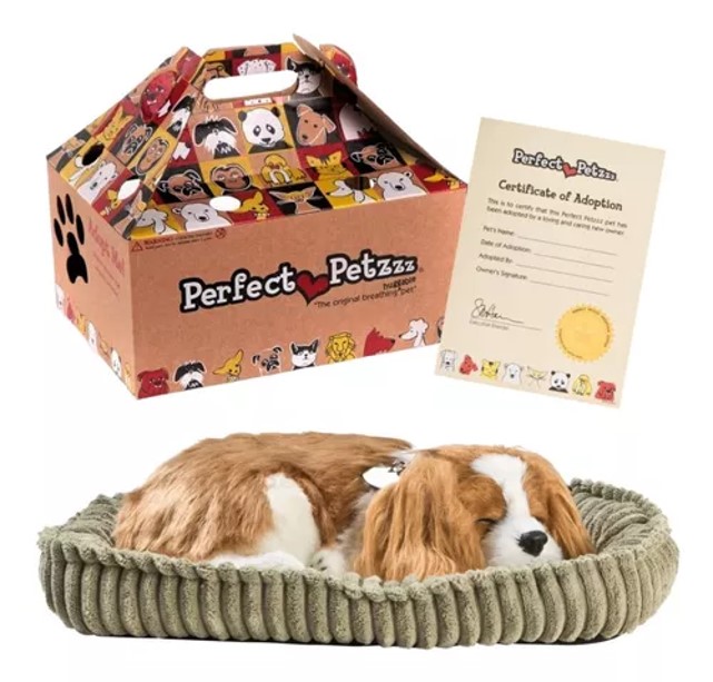 Perro de peluche que respira Cavalier King Charles de 25 CM 