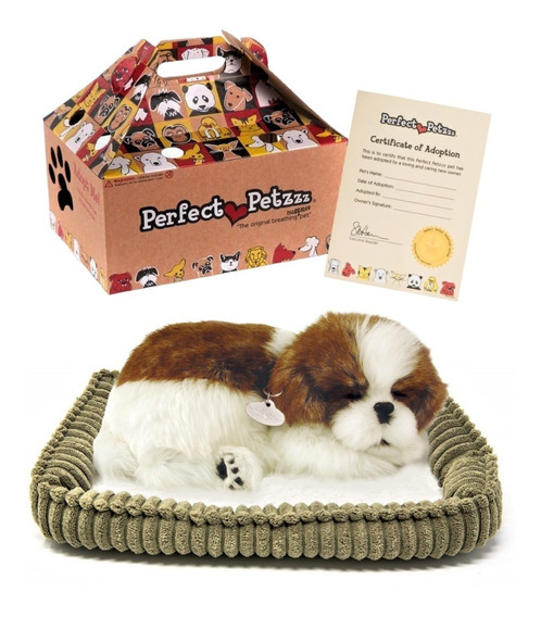 Perro de peluche que respira Shih Tzu de 25 CM 