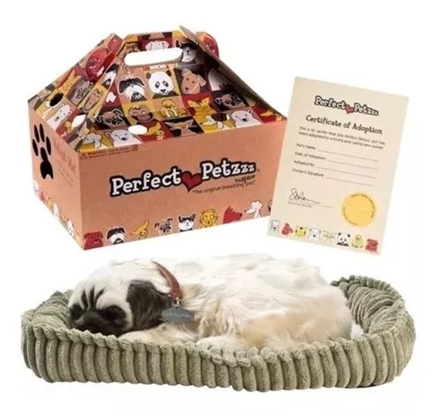 Perro de peluche que respira Pug de 25CM 