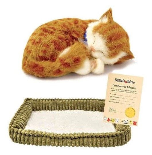 Gato de peluche que respira Orange Tabby 
