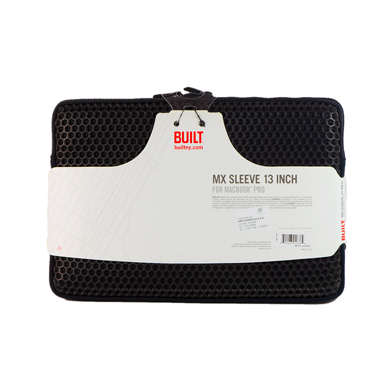 Funda Built para Macbook de 13" con diseño panel de abeja negro